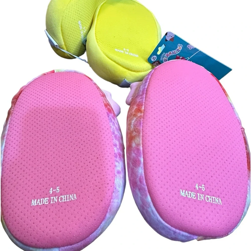 Squishmallow‎ house Shoes or slippers Pink Dino, A Bee